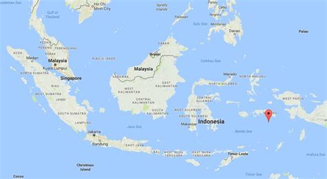 banda islands indonesia map